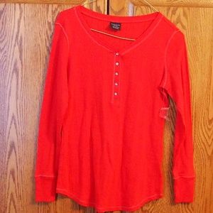 Red Long Sleeve Faded Glory top